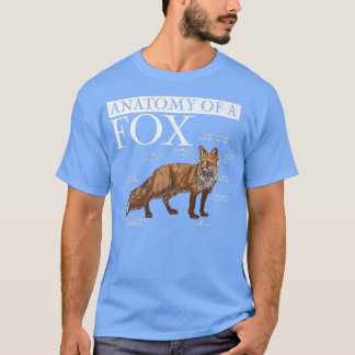 Funny Anatomy of a Fo, Niedlich Funny Animal Lover T-Shirt