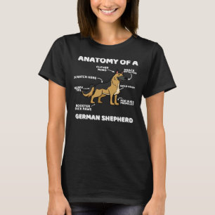 Funny Anatomy of a German Shepherd T-Shirt