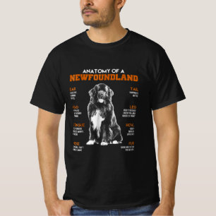 Funny Anatomy of a Newfundland Hunde T-Shirt