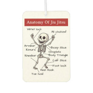 Funny Anatomy of Jiu Jitsu Submissions Technique Autolufterfrischer