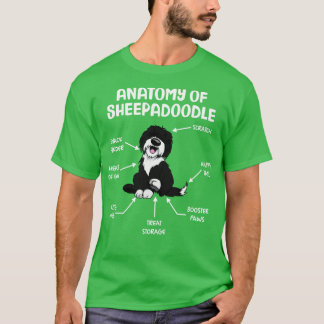 Funny Anatomy of Sheepadle Graphic Funny Funny She T-Shirt