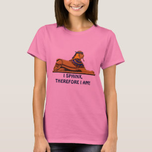 Funny Ancient Egyptian Sphinx Joke Design T-Shirt