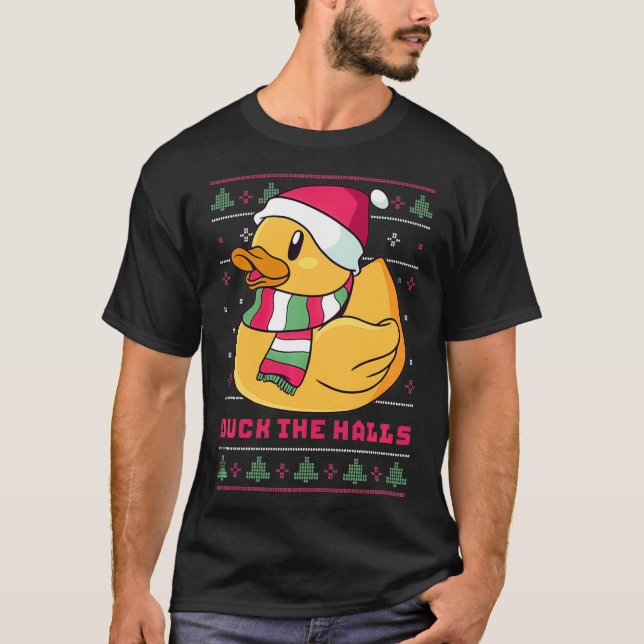 Funny and Cute Duck Puns Merry Christmas Duck The  T-Shirt (Vorderseite)