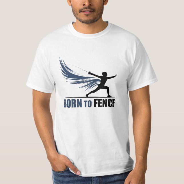 Funny and Quirky Fencing Lover Graphics T-Shirt (Vorderseite)