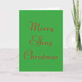 Funny and Rude Christmas Card Feiertagskarte
