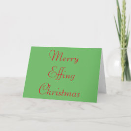 Funny and Rude Christmas Card Feiertagskarte