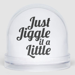 Funny Anecdote "Just jiggle it a small" DU reparie Schneekugeln