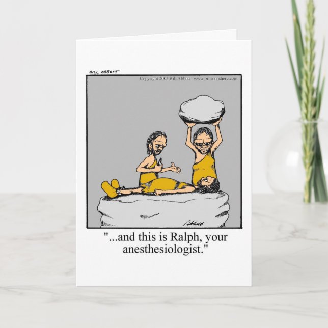 Funny Anesthesiologe bekommen Well Card! Karte (Vorderseite)