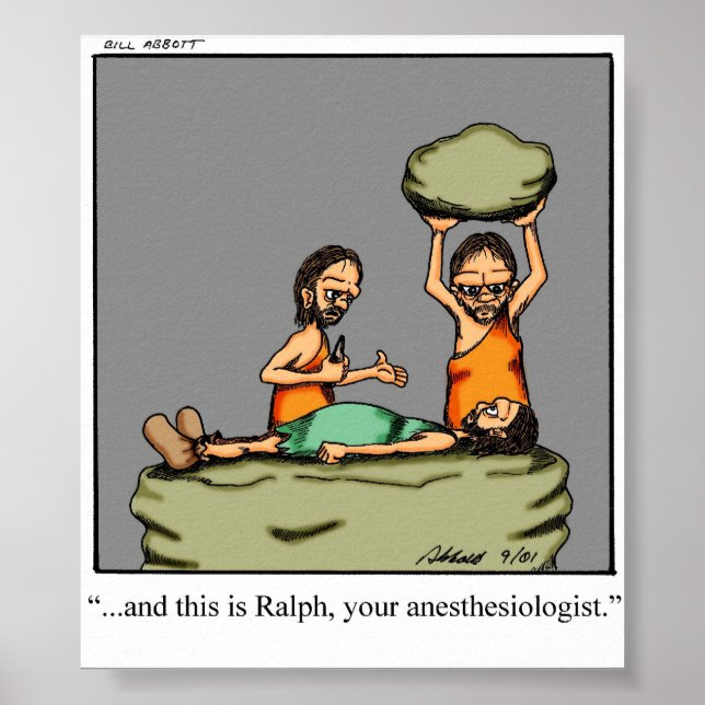 Funny Anesthesiologe Spaß Poster Gift (Vorne)