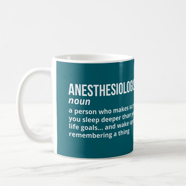 Funny Anesthesiologin Definition Kaffeetasse (Links)