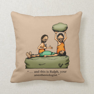 Funny Anesthesiologin Throw Pillow Kissen