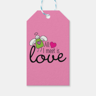 Funny Angel - Ich treffe mich nur mit Liebe 1 Geschenkanhänger