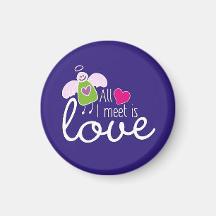 Funny Angel - Ich treffe mich nur mit Liebe 2 Magnet