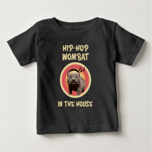 Funny Angesagt hop Wombat im Haus Baby T-shirt