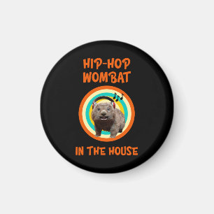 Funny Angesagt hop Wombat im Haus Magnet