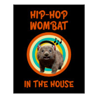 Funny Angesagt hop Wombat im Haus