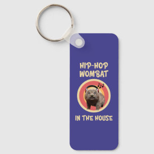 Funny Angesagt hop Wombat im Haus Schlüsselanhänger