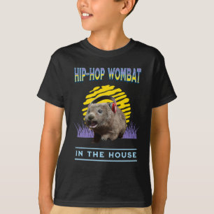 Funny Angesagt hop Wombat im Haus T-Shirt