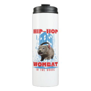 Funny Angesagt hop Wombat im Haus Thermosbecher