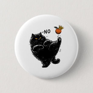Funny Angry Black Cat Das ist keine Könige in Amer Button
