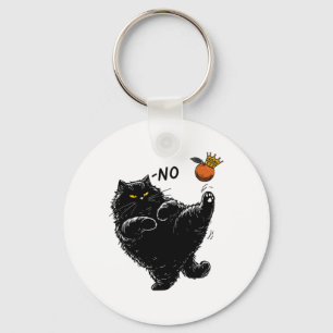Funny Angry Black Cat Das ist keine Könige in Amer Schlüsselanhänger