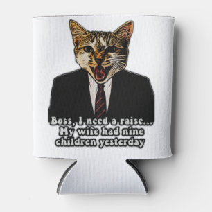 Funny angry Cat Meme für Katzenliebhaber und Katze Dosenkühler