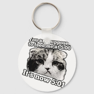 Funny angry cat meme für kitty besitzer schlüsselanhänger