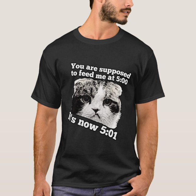 Funny angry cat meme für kitty besitzer T-Shirt (Vorderseite)