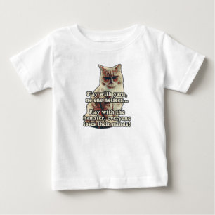 Funny angry cat meme für kitty people & cat Liebha Baby T-shirt