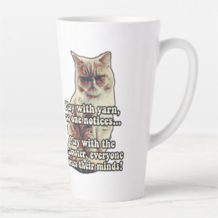 Funny angry cat meme für kitty people & cat Liebha Milchtasse