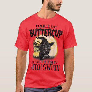 Funny Angry Cat Witz, Schnallen Sie den Buttercup  T-Shirt