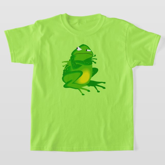 FUNNY ANGRY GREEN FROG T-Shirt (Ablage )