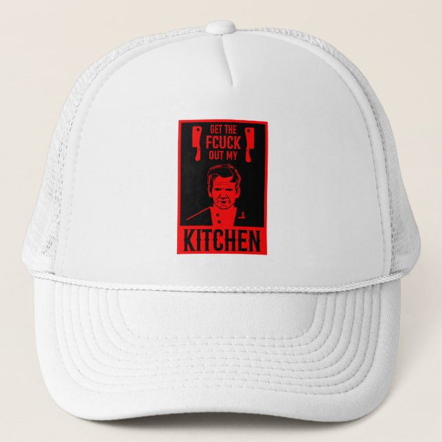 Funny Angry Koch Truckerkappe (Vorderseite)