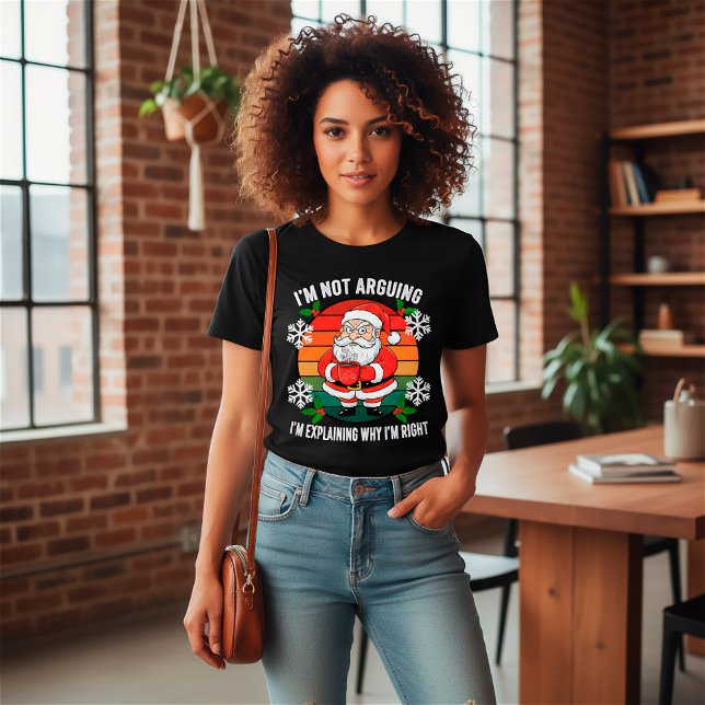 Funny Angry Weihnachten bin ich nicht streiten Zit T-Shirt (Von Creator hochgeladen)