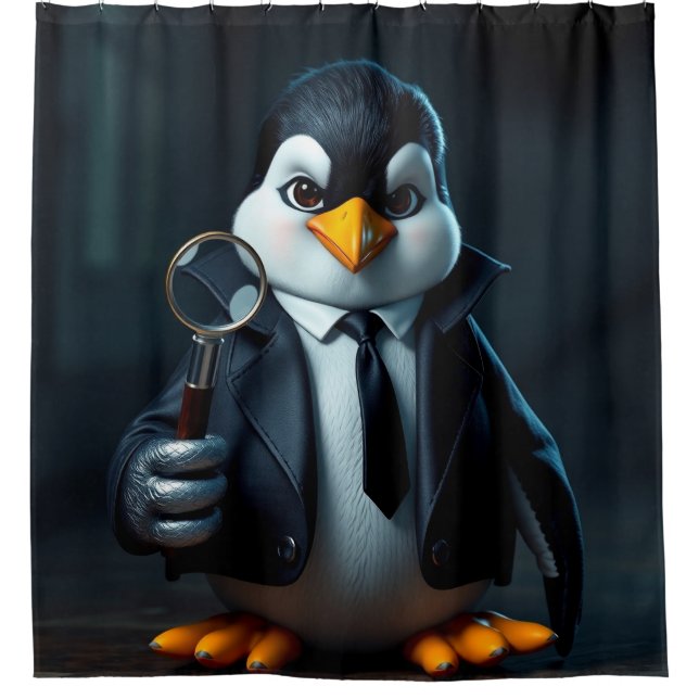 Funny animal art – perfect gift for animal lovers  duschvorhang (Vorderseite)