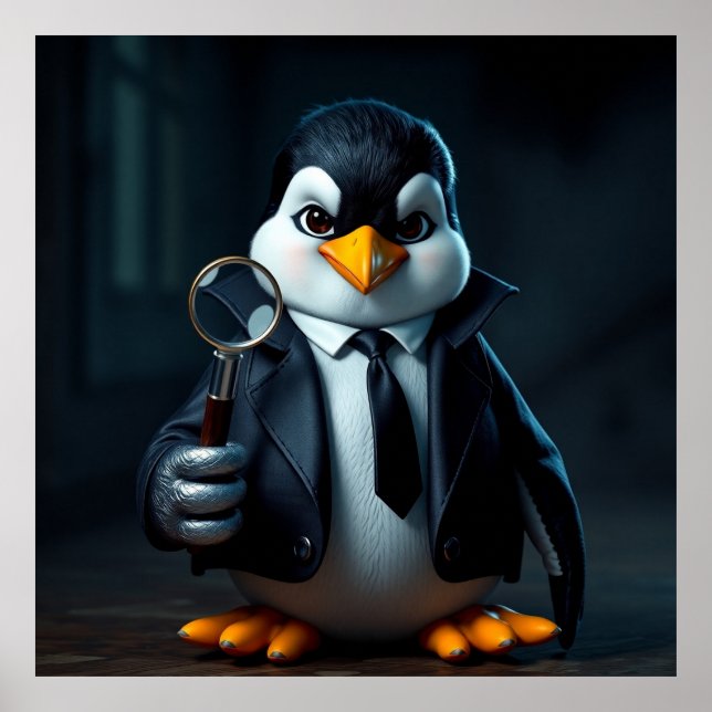 Funny animal art – perfect gift for animal lovers  poster (Vorne)