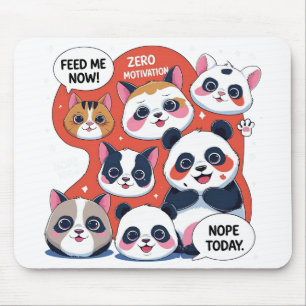 Funny Animal Cartoon - Meme Inspiriert Spaß Design Mousepad