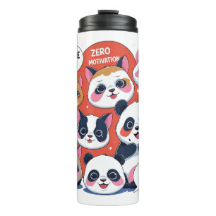 Funny Animal Cartoon - Meme Inspiriert Spaß Design Thermosbecher