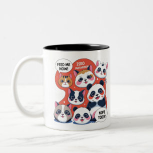 Funny Animal Cartoon - Meme Inspiriert Spaß Design Zweifarbige Tasse