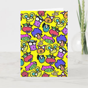 Funny animal Cartoon Ruhestand Karte