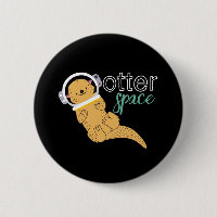 Funny Animal Cartoon Spaß Otter Space