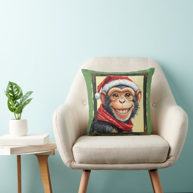 Funny Animal Christmas Favorites - Affe 2 Kissen (Stuhl )