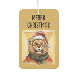 Funny Animal Christmas Favorites - Lion 1 Autolufterfrischer