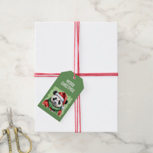 Funny Animal Christmas Favorites - Panda 1 Geschenkanhänger