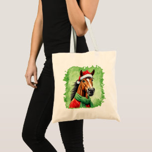 Funny Animal Christmas Favorites - Pferd 6 Tragetasche