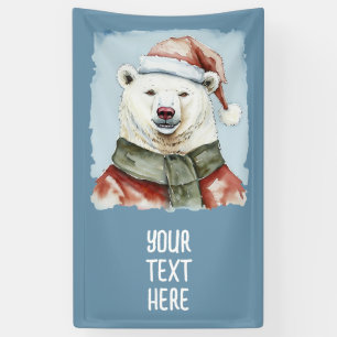 Funny Animal Christmas Favorites - Polar Bear 1 Banner
