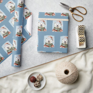 Funny Animal Christmas Favorites - Polar Bear 1 Geschenkpapier