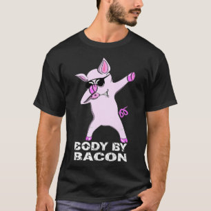 Funny Animal Dabbing Schweinegeschenk Kegel Diät Q T-Shirt