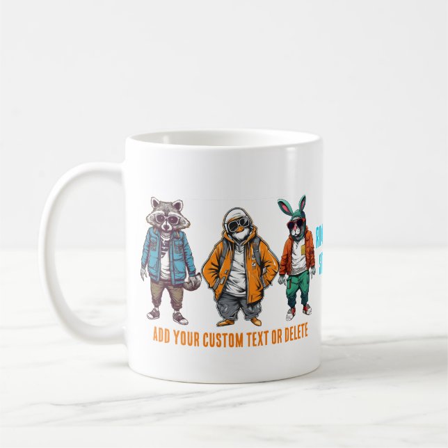 Funny Animal Fashion Lover Geschenk Kaffeetasse (Links)