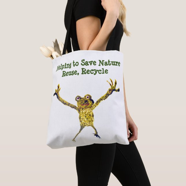 Funny Animal Frog Recycle Message (Von Nahem)